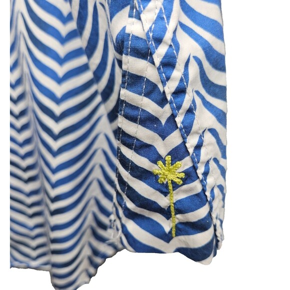 THE LAZY POET Boyfriend Sleep Shirt XL Sissy Ocean Print Button Up 100% Cotton - Picture 7 of 12